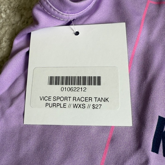 Kitch Pickleball Purple Graphic Tank Top- XS - Picture 4 of 7